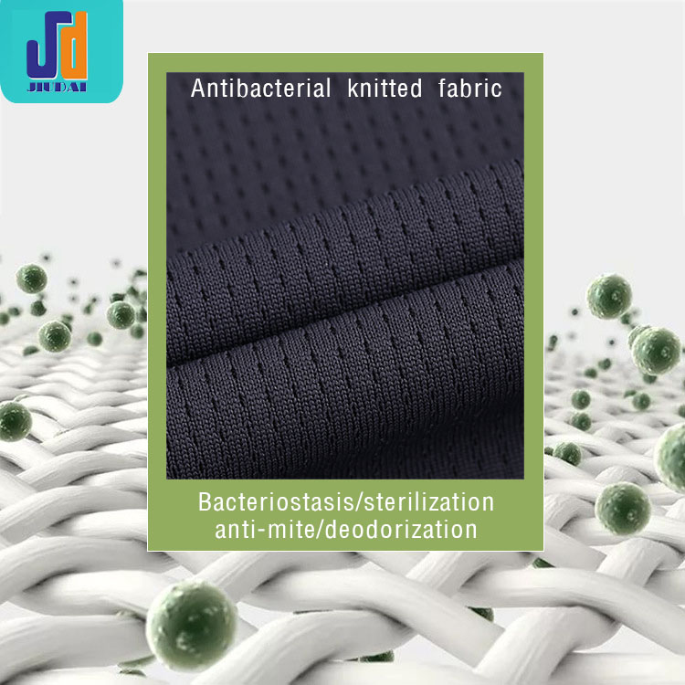 Antibacterial skin-friendly and breathable knitted fabric