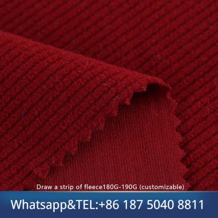 Draw a strip of fleece