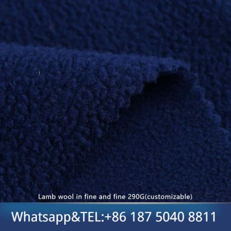 High quality heavy wool fabric lambs wool fabric stock soft fleece fabric price