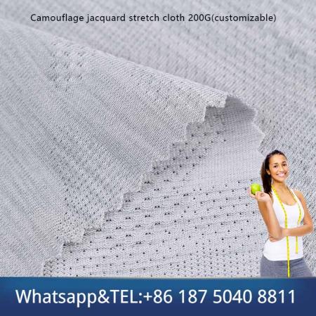 Camouflage jacquard stretch cloth