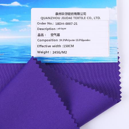 Air layer jacquard